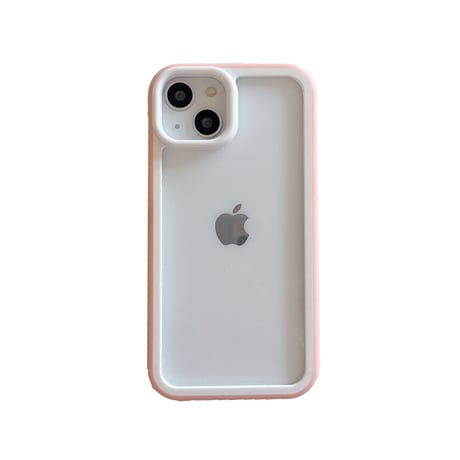バンパー iPhone14/14proカバー 放熱 iPhone13/12/11promaxケース カラー枠 頑丈耐衝撃 シンプル風  男女兼用[M3191]