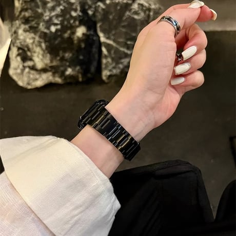 アップルウォッチ バンドベルト ステンレス鋼 高級感 AppleWatch hand Ultra2/1/SE2/1/Series9/8/7/6/5/4/3/2/1 おしゃれ[M4643]