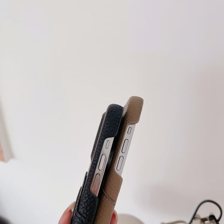 ICカード入れ2個 iPhone14/15proケース レザー高級感アイフォン13/12proカバー 男女向け 高品質 ギフトにおすすめ[M2901]