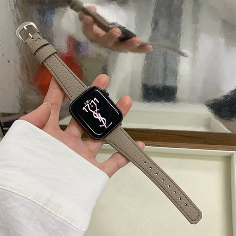 レザー Apple watchバンド エレガント アップルウォッチベルト Ultra3 series11 10 98 7 6 SE3 SE2  高級感 耐久性ある[M5800]