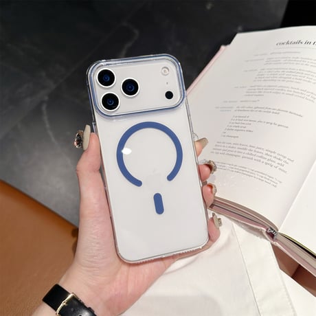 高透明 MagSafe iPhone17Pro/17ProMaxケース  黄ばまない クリアiPhone17/17Airケース シンプル 軽量薄型 男女[M5630]