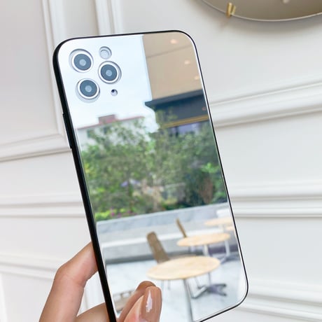 鏡面iphone12pro/12miniケース ミラーiphoneXS/11proケース ガラススマホケース おしゃれさんむけ 化粧かがみアイフォンSEケース GIRLS M81