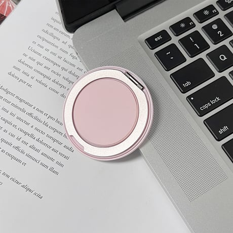 可愛いMagSafe対応スマホリング グラデーションカラー 磁石グリップ マグネット式スタンド 便利 ギフトに最適[M4862]