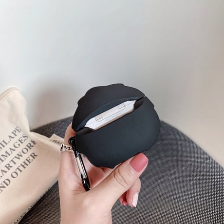 可愛いキャラクター airpodsケース  顔airpodsproカバー  リング付き 頑丈便利M353