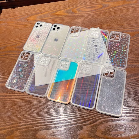 キラキラしたシール  お洒落 iphone16/15/14/13/12/11ケース対応   可愛い 光る 取り付け/取り外し自由 ファッションセンスいい[M2145]