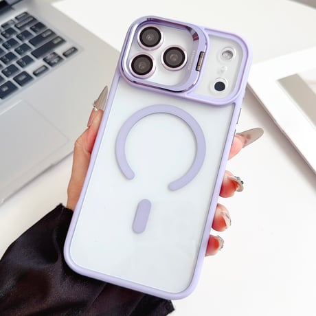 カメラスタンド付 iPhone17ProMax/17ケース レンズフィルムプレゼント iPhone17Pro/Airケース MagSafe対応 高級感たっぷり [M5710]