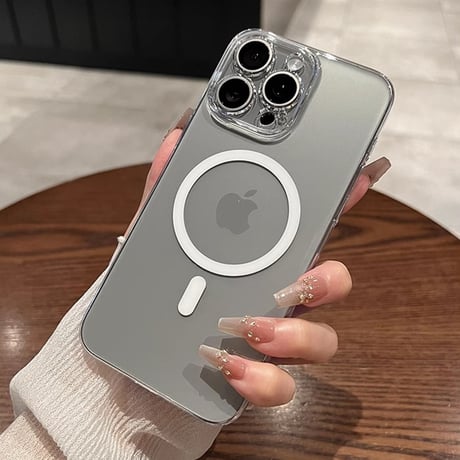 黄ばまない高透明 iPhone16Pro/16ProMaxケース  Magsafe 軽量薄型 iPhone15/14Pro/13promaxクリアケース  カメラ保護 ハード [M4694]
