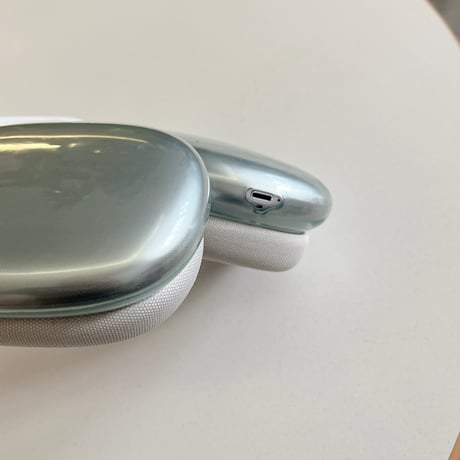 AirPodsMaxケース シンプル ツヤ感ある エアーポッズ マックス専用カバー 使いやすい お揃い ソフトケース[M4196]