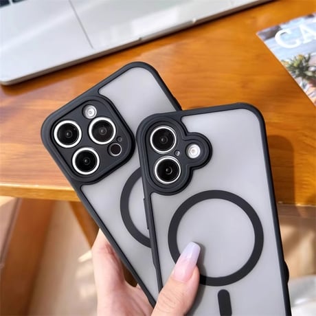 指紋防止 iPhone16Pro/16Promaxケース MagSafe対応 iPhone15Pro/14Pro/13カバー シンプル マット [M4581]