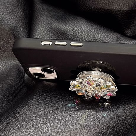 iPhone15/15Proケース  ダイヤモンドグリップ  おしゃれ キラキラ アイフォン13/12Pro/11ケース  スタンド機能 ガールズに人気[M3537]