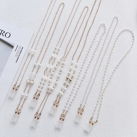 AirPods用ネックストラップ オシャレ イヤホン 落下紛失防止 可愛い ワイヤレス Bluetooth イヤホンストラップ  ホルダー  綺麗 人気[M1545]