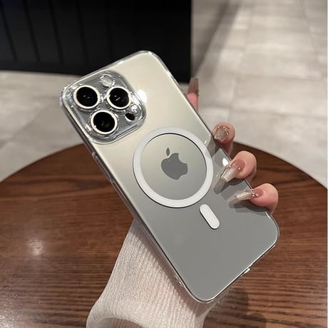 黄ばまない高透明 iPhone16Pro/16ProMaxケース  Magsafe 軽量薄型 iPhone15/14Pro/13promaxクリアケース  カメラ保護 ハード [M4694]