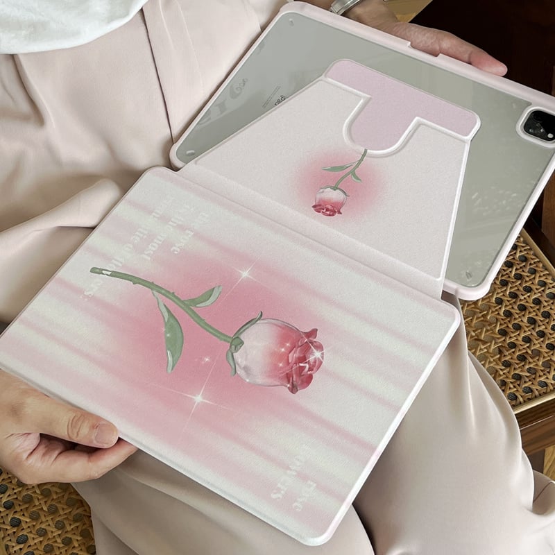 バラ柄 iPad9/8世代ケース アイパッドiPad mini第6世代カバー 10.5/10.