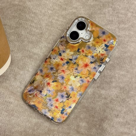 花柄 iPhone16/16Proカバー 秋冬ファッション iPhone15/14/13proケース おしゃれ かわいい 丈夫[M4849]