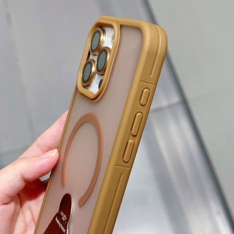 スタンドリング付 iPhone16promax/16eケース Magsafe充電 耐衝撃 iPhone15pro/14plus/13カバー 指紋防止 マット [M5486]