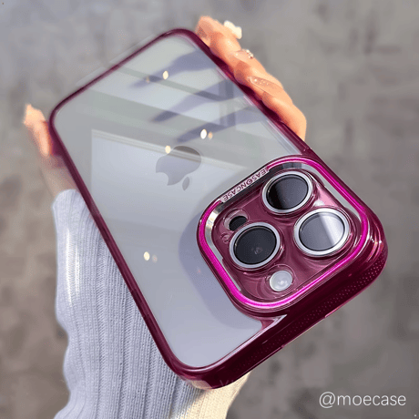 高透明 iPhone15/15proケース 滑り止め 丈夫iphone14Pro/13promaxケース 黄ばまない 画質に影響しないレンズフィルム付[M3738]
