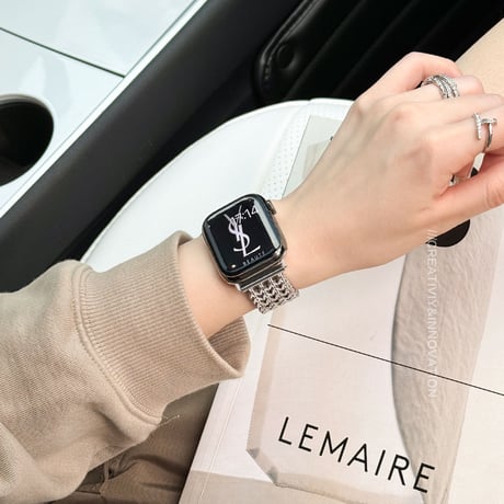 編み込み風メタル アップルウォッチバンド AppleWatch10/9 バンド 高級感金属 Ultra series8 7 6 5 4  3 2 SE SE2  シンプル風 おしゃれ[M5570]