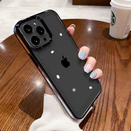 【iPhone16対応】黄ばまないアイフォン15pro/14promaxケース 高透明  高級感 メッキ 耐衝撃加工[M2260]