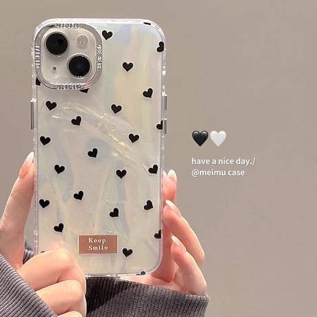 シェル風ハート柄 iphone15/15proケース  キラキラ 頑丈 iphone14/13/12カバー シック 高品質 女子力アップ[M3609]