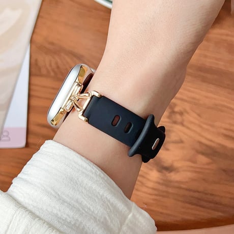 シリコン Applewatchバンド リボン アップルウォッチベルト Ultra3 series11 10 98 7 6 SE3 SE2  シンプル風 耐久性ある[M6263]