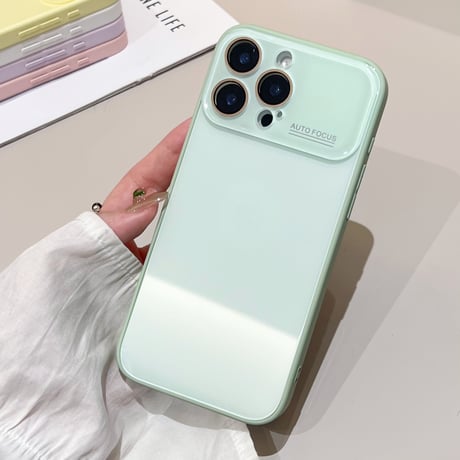 カメラカバー付 iPhone17Pro/16カバー 淡色系 iPhone15pro/14proケース パステルカラー 頑丈[M5573]