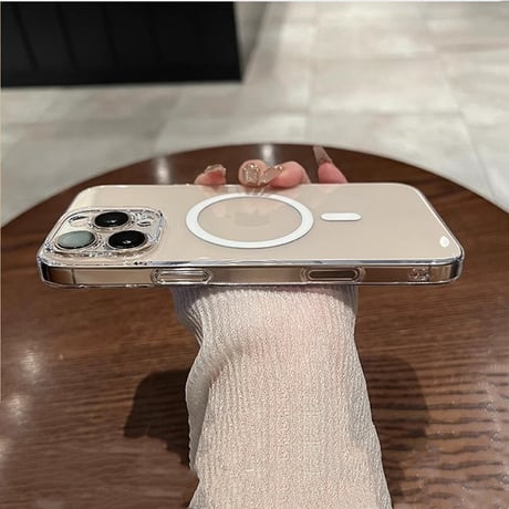 黄ばまない高透明 iPhone16Pro/16ProMaxケース  Magsafe 軽量薄型 iPhone15/14Pro/13promaxクリアケース  カメラ保護 ハード [M4694]