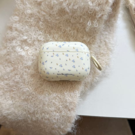 春向け Airpods Pro3ケース 花柄 Airpods 4/3カバー  AirpodsPro2/1  リング付 韓国っぽ 淡色系コーデ [M6099]