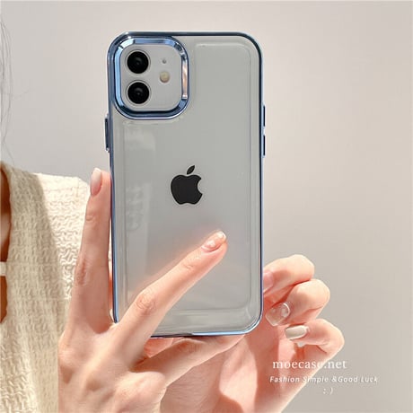 【iPhone16対応】黄ばまないアイフォン15pro/14promaxケース 高透明  高級感 メッキ 耐衝撃加工[M2260]