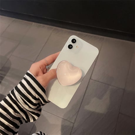 ハート型 スマホグリップ   伸び縮み式 オシャレキラキラ 透明グリップトーク  スマホリング  落下防止 卓上スタンド機能 可愛い  綺麗M1455