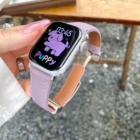 レザー製 Apple watchバンド マグネット式 アップルウォッチベルト Ultra3 series11 10 98 7 6 SE3 SE2  使いやすい[M5755]