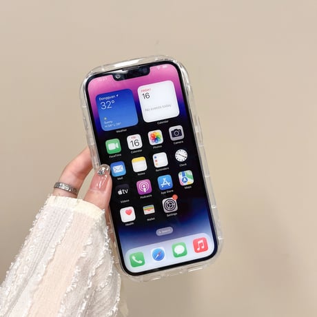 ハート iPhone16/15pro/14/13proケース レーザー光る iPhone12pro/11カバー シンプル 透明ケース キラキラおしゃれ[M3380]