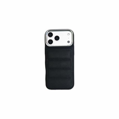 ダウンジャケット風 iPhone17ProMax/17Proケース キルティング レザー iPhone17/Air/16ProMaxカバー 耐衝撃耐久性 [M5745]