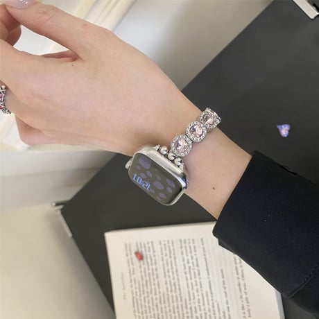 キラキラダイヤ AppleWatchバンド 綺麗 金属 アップルウォッチバンド Series10/9 Ultra series8 7 6  2 SE SE2 高品質 セレブ愛用[M5644]