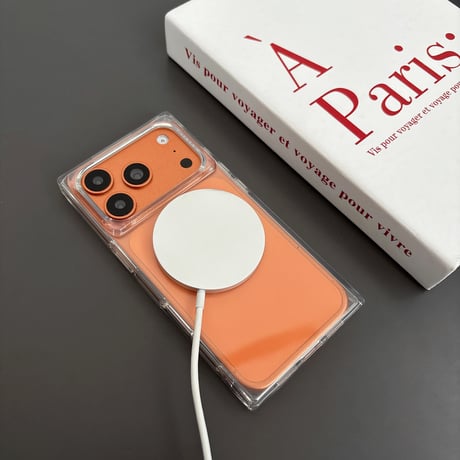スクエア iPhone17Pro/17ケース MagSafe対応 ツヤ感 iPhone17Promax/16Pro/15ケース 高透明感 黄ばまない[M6154]