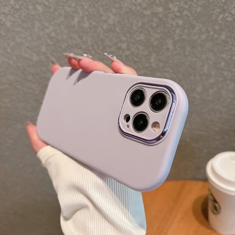 シンプル無地 iPhone15/15plus/15proケース 指紋防止 アイフォン14/13/SEカバー 淡色系 使いやすい [M3963]