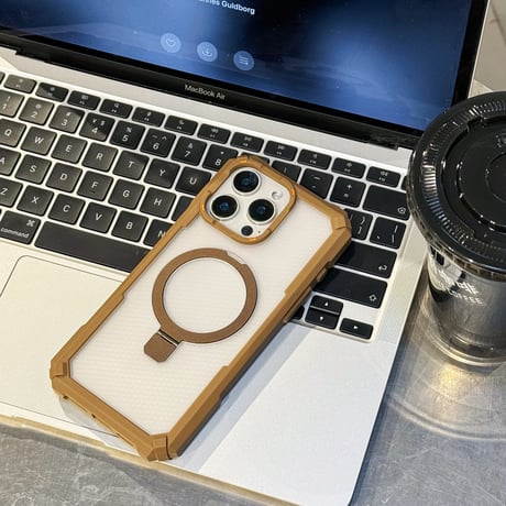 耐衝撃頑丈 iPhone16Promax/16Eケース Magsafe対応リングスタンド iPhone15/14/13proカバー レンズフィルム付 指紋防止 [M5422]