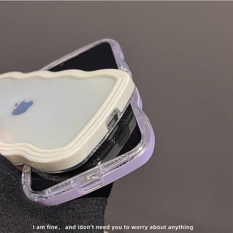 【iPhone16対応】波デザインの枠 iphone15/14/13/12promaxケース  耐衝撃 クリア iphone11/XSMAXカバー  頑丈 耐久性 人気品[M1732]