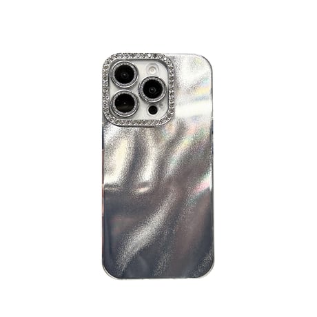 キラキラレンズカバー付 iPhone16/16Proケース オシャレシック iPhone15Pro/14pro/13/12ケース 丈夫 耐久性ある[M4757]
