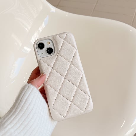 セレブ愛用 革製 iphone14pro/14plusケース 菱形 アイフォン13/12/11カバー 高級感  ファッション おしゃれ ガールズに人気[M2351]