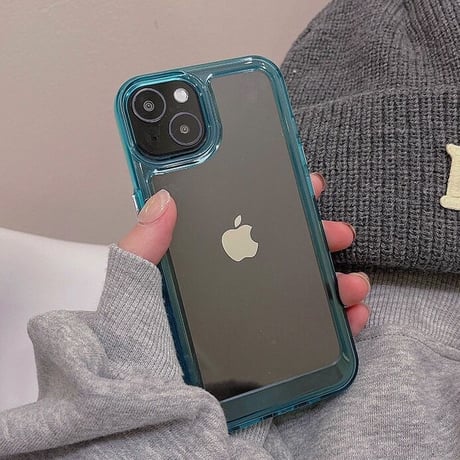 頑丈高透明 iphone13mini/13promaxケース  カラー枠 クリアiphone12/11promaxカバー  耐衝撃 ファッション 写真メモ挟める M1304