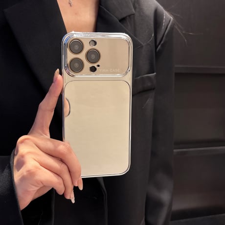 メタルミラー iPhone17Pro/17ケース 耐久性に優れる iPhone16ProMax/15Pro/14ケース カメラ保護 便利人気品[M6531]