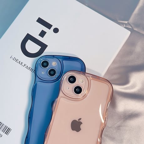 波紋枠 iPhone15/14proケース 落下防止 アイフォン13/12/11pro透明カバー 全面保護 使いやすい 軽量[M2842]