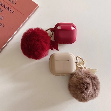 毛玉 Airpods 4ケース シリコン Airpods3/Pro2ケース airpodsproカバー  トレンド人気 丈夫[M4928]