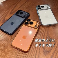 キラキラ iPhone18pro/17promaxケース おしゃれ透明 アイフォン16/15pro/13/12カバー 黄ばまないメッキ カメラ保護 軽量丈夫[M3564]