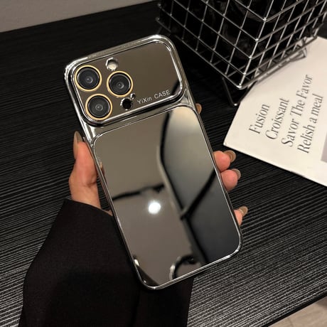 メタルミラー iPhone17Pro/17ケース 耐久性に優れる iPhone16ProMax/15Pro/14ケース カメラ保護 便利人気品[M6531]