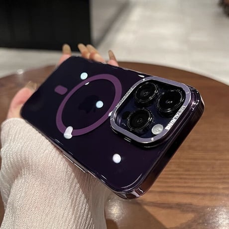 iPhone15Pro/15ProMaxケース クリア MagSafe対応 黄ばまない アイフォン14/13proカバー カッコイイ 頑丈 [M3528]
