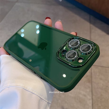 【iPhone15対応】耐衝撃高透明iPhone14promaxケース  キラキラカメラレンズ保護フィルム付き 高級感 頑丈[M2254]