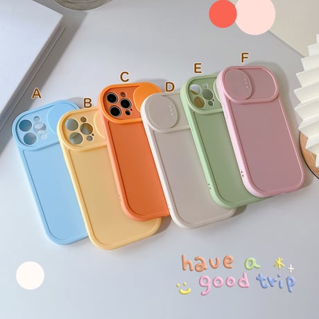 カメラレンズカバー付き iphone13/12promaxケース  シンプル iphone11/XSカバー カラフル  お揃い 頑丈[M1926]