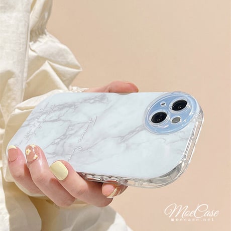 大理石調 iphone14/13proケース 頑丈耐衝撃 アイフォン12プロ/11カバー 高級感ぼかし 淡色 全面保護 お揃い[M3031]