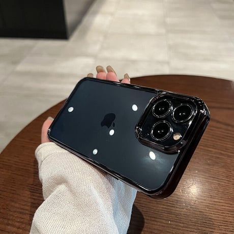 高透明黄ばまない iPhone14pro/14promaxケース  高品質メッキ アイフォン13pro/12proカバー 高級感  頑丈  シンプル 男女兼用[M2547]